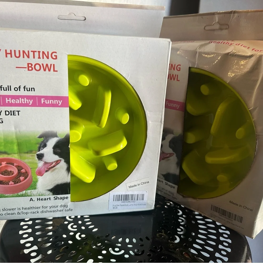 Non-Skid Dog Bowl by [Brand] - Green